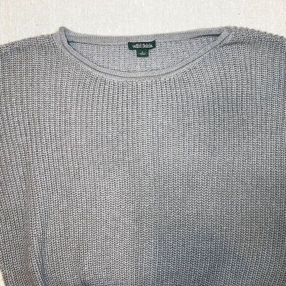 Wild Fable | Gray Cropped Sweater - Small - Picture 3 of 8